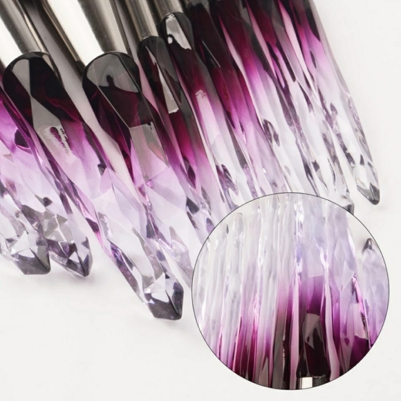 MYSTIC Amethyst 10-Piece Vegan Makeup Brush Set - Picture 6 of 9